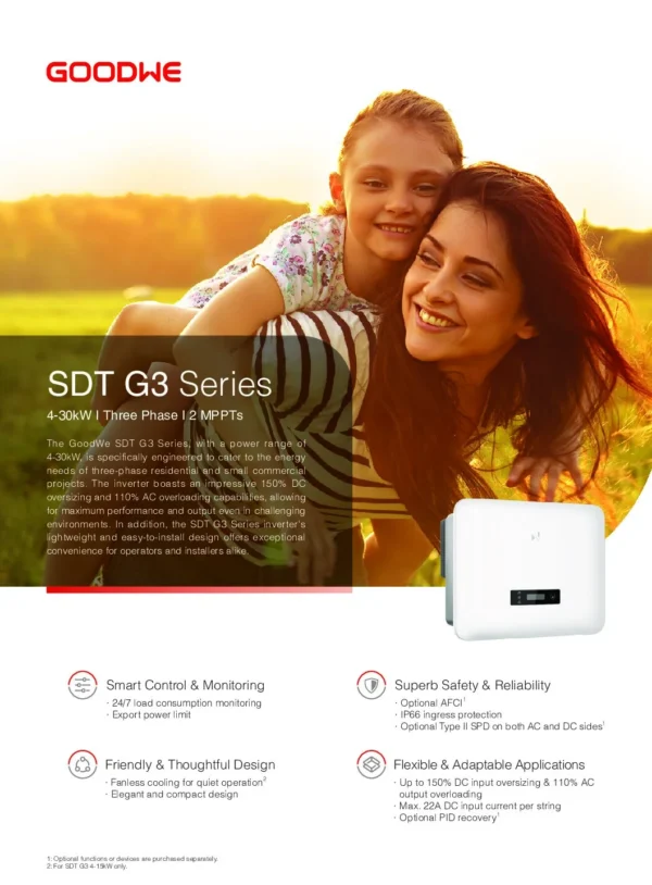 Goodwe 15Kw G3 On-Grid SDT-15 | Solar Inverter data sheet