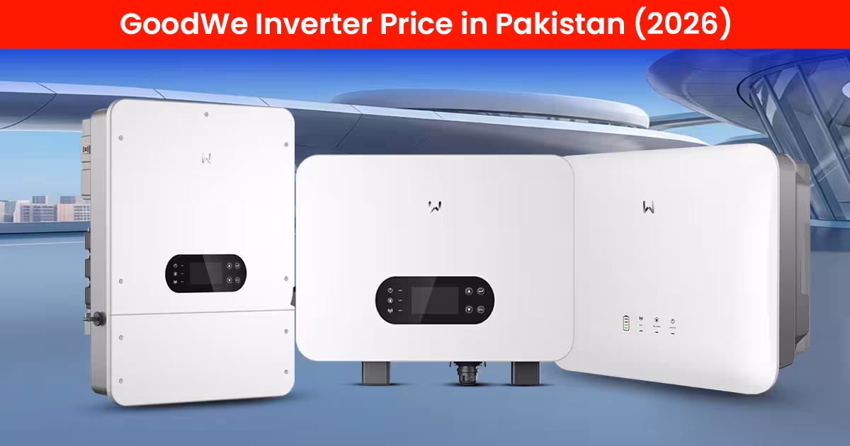 Full GoodWe solar inverter range at Vertex Solar Solution, Lahore